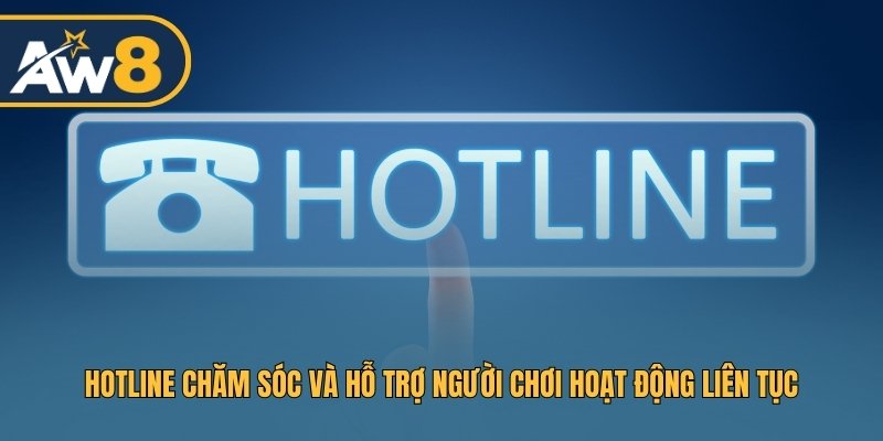 Hotline chăm sóc và hỗ trợ người chơi hoạt động liên tục