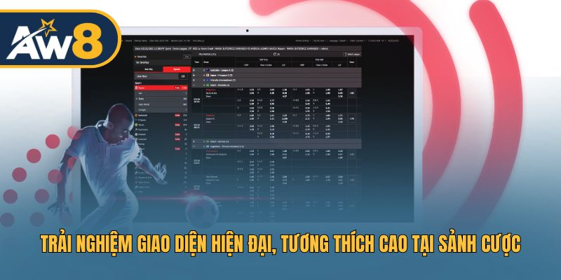 Trải nghiệm giao diện hiện đại, tương thích cao tại sảnh cược