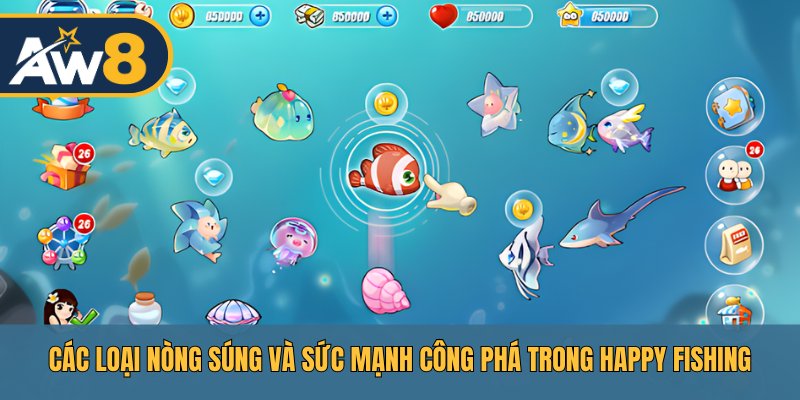 Happy Fishing – Chiến thuật linh hoạt nhờ sức mạnh vũ khí đa dạng