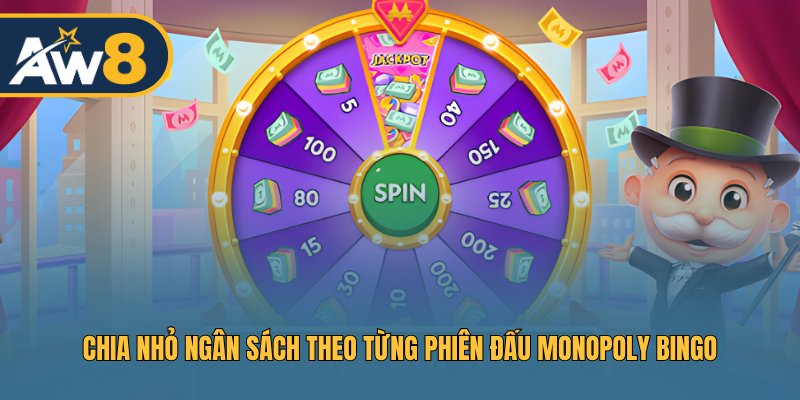 Chia nhỏ ngân sách theo từng phiên đấu Monopoly Bingo