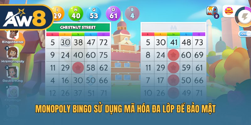 Monopoly Bingo sử dụng mã hóa đa lớp để bảo mật