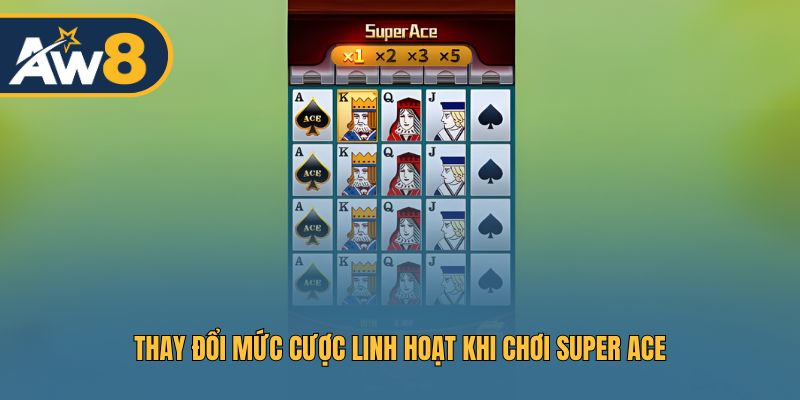 Chơi Super Ace với chiến lược thay đổi mức cược linh hoạt