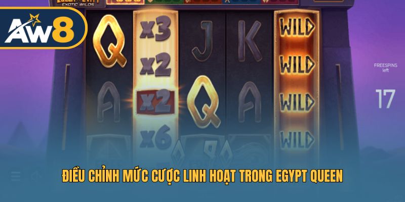 Chiến lược cược đa dạng giúp kiểm soát ván chơi Egypt Queen