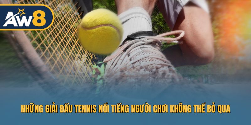 Các giải đấu tennis hấp dẫn nhất 2026