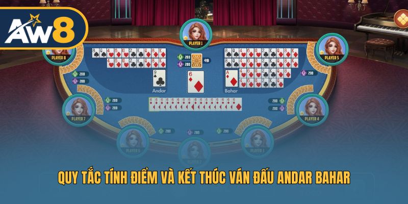 Luật tính điểm và cách xác định kết quả ván Andar Bahar
