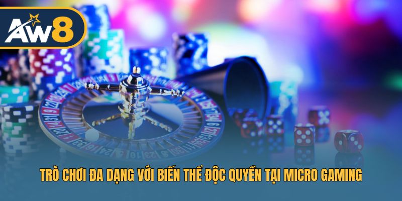 Người chơi có thể trải nghiệm nhiều tựa game hấp dẫn tại Micro Gaming