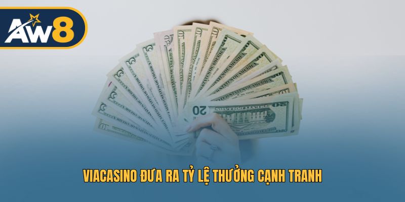 ViaCasino đưa ra tỷ lệ thưởng cạnh tranh
