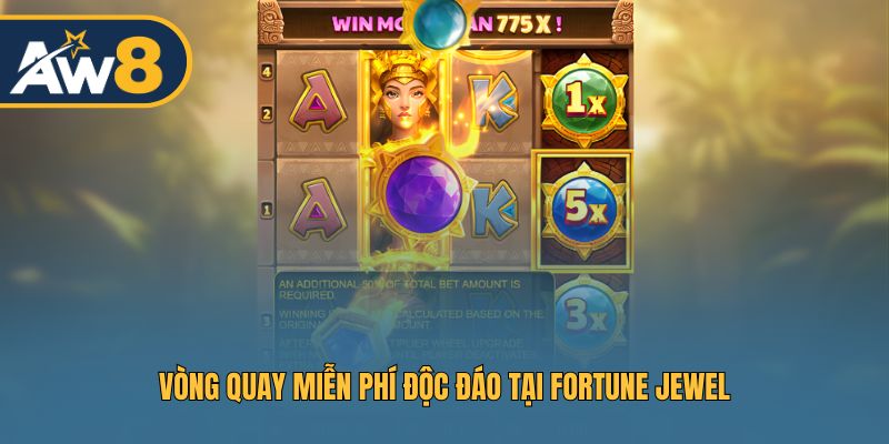 Free Spin độc quyền trong Fortune Jewel mang lại chiến thắng cao