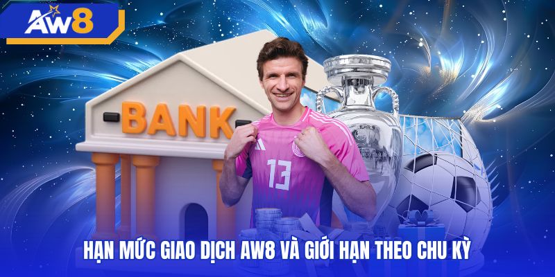 Khung hạn mức theo quy định rút tiền AW8 từng phương thức