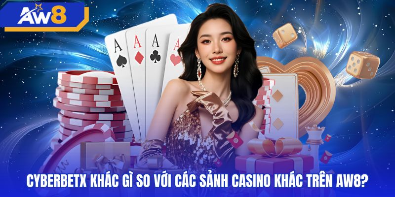 Bảng so sánh sảnh cyberbetx cùng các đối tác casino AW8