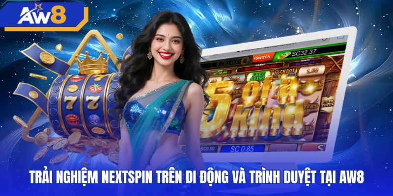 Giao diện game nextspin chuẩn HTML5 trên điện thoại di động